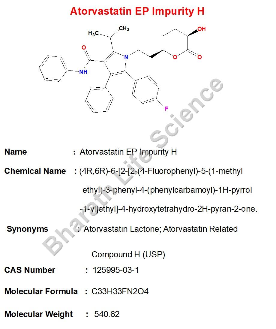 Atorvastatin EP Impurity H